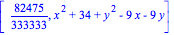 [82475/333333, x^2+34+y^2-9*x-9*y]